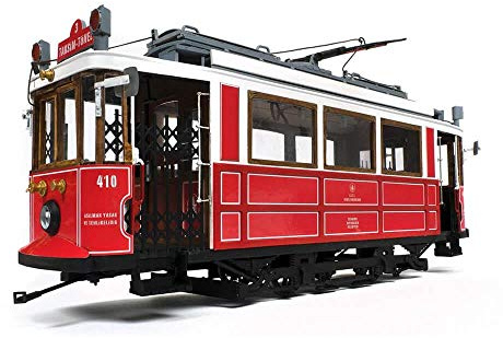 Occre Istanbul - SCULPTURE - Modell - Plastik - Rot - Tram - Tischplatte - Klassisch - Zuhause - Alle Jahreszeiten