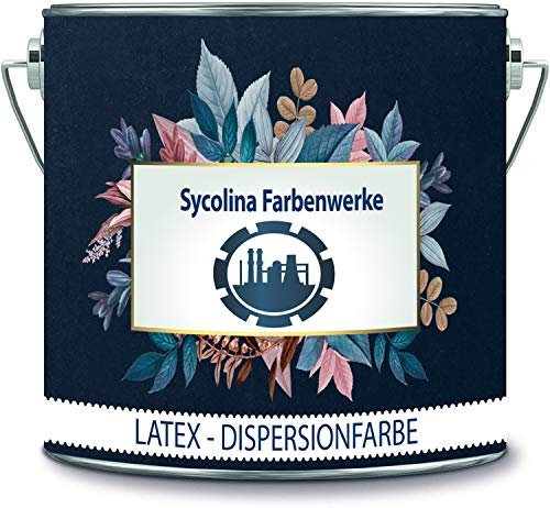Sycolina Farbenwerke Peinture latex multicolore à dispersion - Peinture murale interieur résistante dans de nombreuses couleurs de qualité supérieure (10 l, bleu foncé)