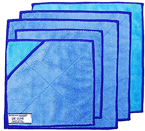 Das blaue Wunder De Luxe Reinigungstuch Spültuch | Staubtuch | extrem saugstark | schonend (Set, blau)