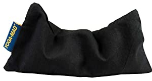 Yoga-Mad Eye Pillow | 100% Organic Cotton | Lavender & Linseed FIlled Yoga Pillow | Stress Relief Eye Bag for Aromatherapy, Relaxation and Tired Eyes - Black