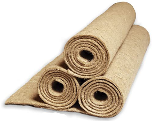 Natursache 1 gnagarmatta av hampa, 120 x 60 x 0,5 cm I hampmattor för kaninstall, kaninhus, hamsterbur I golvskydd för burar, lekhagar, grottor och sovplatser för små djur och gnagare