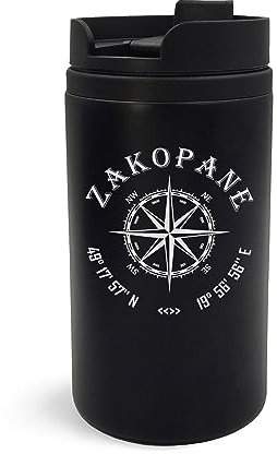 Zakopane Poland Coordinates Travel Gravierter Kunst Reisebecher Isoliert