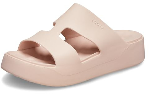 Crocs Getaway Platform H-Strap, Sandali Donna, Quartz, 39/40 EU