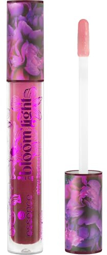 essence in the bloom'light shiny lipgloss, Nr. 01, Pink, pflegend, glänzend, schimmernd, glitzernd, vegan, ölfrei, ohne Parabene, ohne Mikroplastikpartikel, 1er Pack (4.6ml)