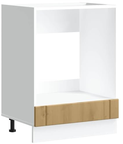 vidaXL Herdumbauschrank Lucca Artisan-Eiche Holzwerkstoff, Backofenschrank, Herdschrank, Ofenschrank, Küchenofenschrank, Küchenherdschrank