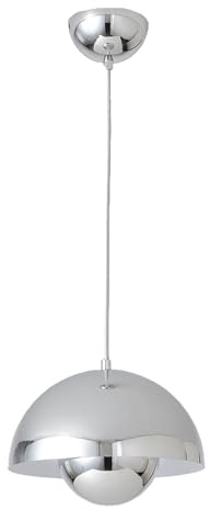 TOKTOP Suspension Luminaire Intérieur, Lustre Salon Moderne Créativité, Lampe Suspendue E27 Argenté Plafonnier pour Chambre Cuisine Salle à Manger