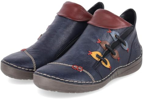 Rieker Stivali corti da donna, 72581, blu, 41 EU, Blu, 41 EU
