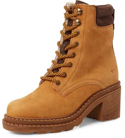 Tamaris Botín de mujer con cordones y tacón 1-25294-45, talla 40 EU, Corn., 40 EU