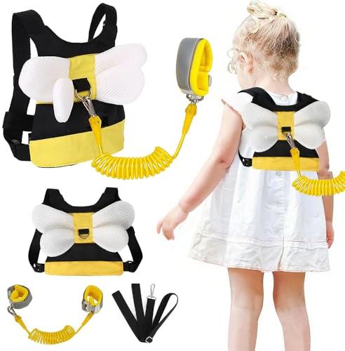 Arnes Bebe para Caminar 3 en 1,Avec Pulsera Niños Antiperdida 1.5 M,Correa Niños Seguridad Pour Transporter les Bébés Pendant la Marche, les Courses ou les Voyages
