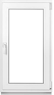 Premium Kellerfenster Von Fenstiger - Kunststofffenster Weiß BxH 400 x 850 mm - Garagenfenster/Gartenhaus Fenster BxH 40 x 85 cm 2-fach Verglast - Din Rechts-Funktion Dreh Kipp Fenster-Alle Größen