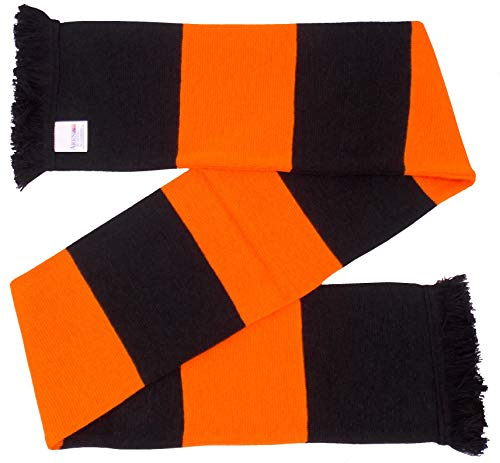 Arena Scarves Dundee United Supporters Black and Tangerine Traditional Bar Scarf