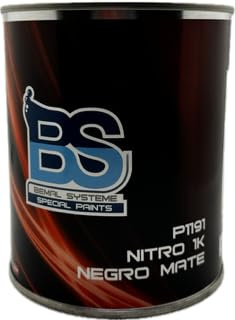 ESMALTE NITRO CARROCERIA NEGRO MATE 1K P1191