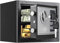 Safe Box, Electronic Safe Box with Keypad & Keys, Small Money safe Box for Home,Mini Safe for Kids, Electronic Security Money Safe for Cash,Lock Box with Code Keys,0.23 Cubic Feet Black