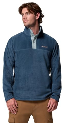 Columbia Men's Steens Mountain Half Snap 2, Fleece Pull Over, Everblue/Crushed Blue, S