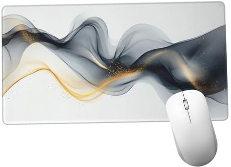 Negro Alfombrilla Ratón 600x300x3mm Alfombrilla Raton XXL Grande con Base de Goma Antideslizante, Lavable, Accesorios Gaming Line, Ordenador Gamer Regalos, Mouse Pad Gaming Mejora La Velocida Y978