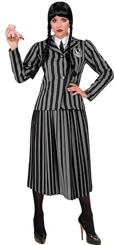 W WIDMANN MILANO Party Fashion - Costume Dark Girl, veste et jupe, déguisement gothique pour Halloween