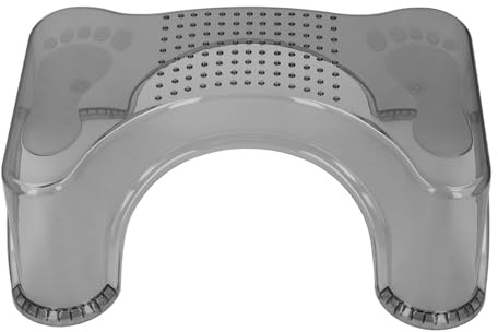 Haofy Sgabello da Toilette Compatto Not -slip Cacca Sgabello a Passo, Facile da Indossare, Materiale per Animali Domestici (grigio chiaro)