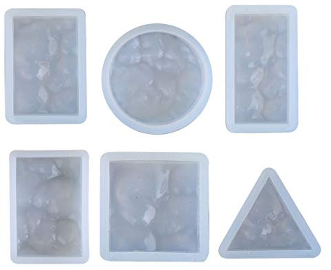 Lot de 6 moules en résine époxy, pour pendentifs en silicone, outils de fabrication de bijoux, moules en résine d'animaux