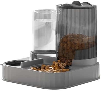 Automatic Feeder, 2-in-1 Pet Bowl - Automatic Feeder for Cats, Dry Food, Water Dispenser, For Small and Medium Dogs Cats House Apartment