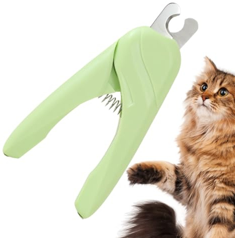 Pruojhw Ciseaux à griffes pour chats - Outil de toilettage antidérapant, efficace et ergonomique | Coupe-ongles griffes chiots | Pour familles, amis, adolescents, adultes et