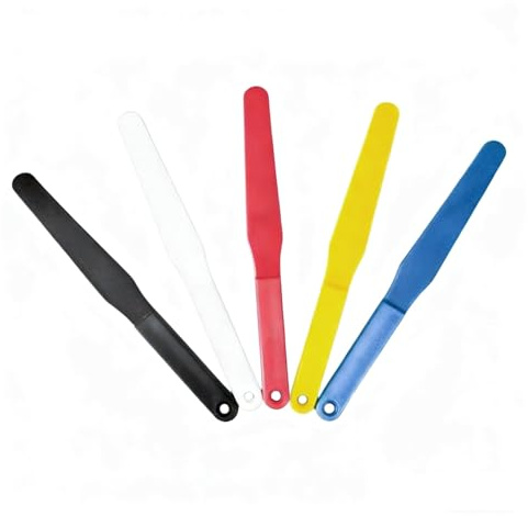 5 espátulas de plástico para serigrafía, raspador de tinta multicolor de 287 mm, para mezclar, agitar serigrafía, pintura, pegamento, SMT, pasta de soldadura, herramienta duradera para bricolaje
