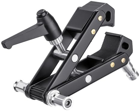 Soporte de sujeción de metal ajustable para cámaras y trípodes Llene accesorios ligeros con una alta capacidad de carga de 12 kg soporte de fotos de metal negro