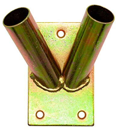 DOJA Barcelona | Soporte de bandera | Soporte de bandera exterior resistente de 2 agujeros | Soporte de asta de bandera grande | Soporte de bandera, soporte de bandera, soporte para banderas para