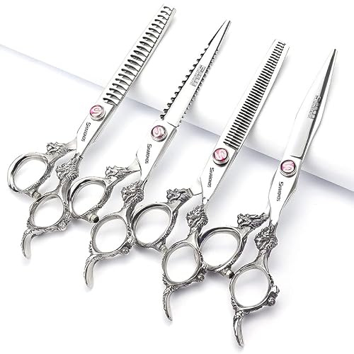 professionell 18,7 cm frisörsax (7/7,5/8 tum) 4-delat set)