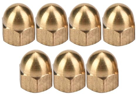 Premium Quality Brass Acorn Nut Kit M8 Dome Head Cap Hex Nuts for Vehicles (M5(20PCS))