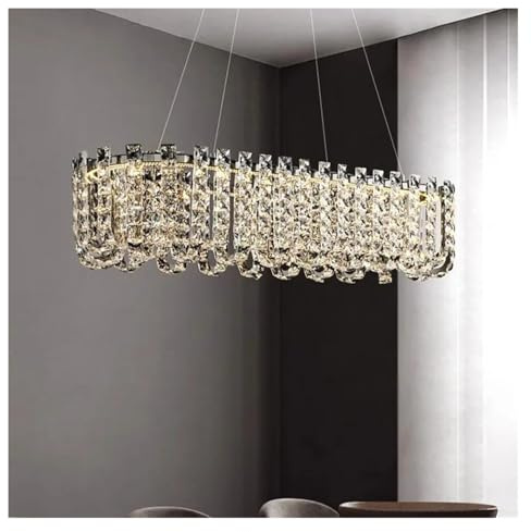 Lámparas de araña LED de Cristal de Lujo Modernas, lámpara Colgante LED para Sala de Estar, Comedor, Villa, luminaria de suspensión