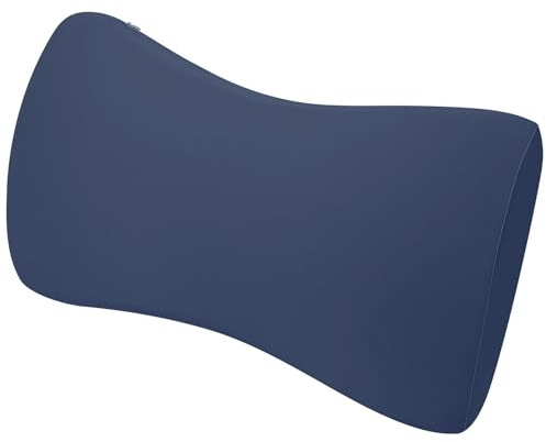 HOTUT Cuscino Lombare Dormire,Lumbar Support Pillow per Letto e Sedia,Cuscino Lombare Letto in Memory Foam per Chi Dorme Sul Fianco, Sulla Schiena e Sullo Stomaco(Blu Scuro)