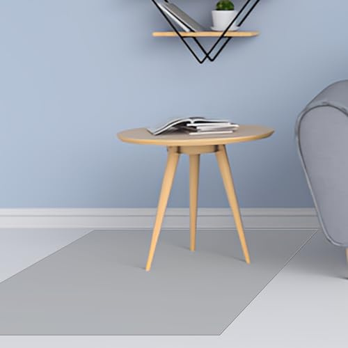 Protector de Suelo 50 x 90 cm Resistente, Antideslizante Protector Suelo Transparente Antideslizante y Fácil de Limpiar Ideal para Suelos Duros y Parquet, Color Transparente