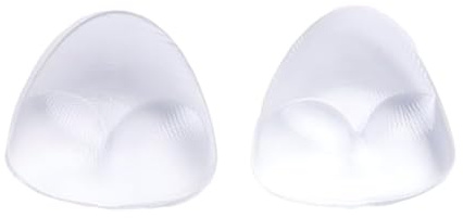erioctry Sujetador y Bikini Insertos de Gel para Verano Impermeable Silicona Triángulo Push-Up Almohadillas de Pechos Traje de Baño y Sujetador Insertos para Mujer Transparente/Nude Disponible