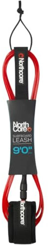 Northcore 6mm Surfboard Leash 9'0'' (Red)