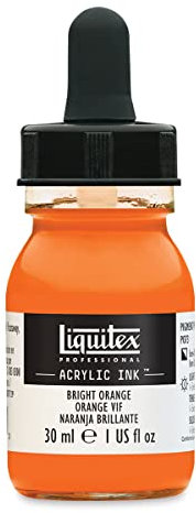 Liquitex 4260720 flüssige Professional Acrylfarben - Ink, Tusche, 30 ml, hochpigmentierte Airbrushfarbe, Hell Orange