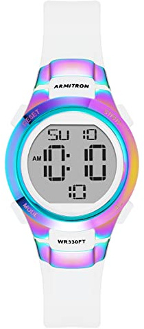 Armitron Sport - Reloj Digital con cronógrafo y Correa de Resina para Mujer