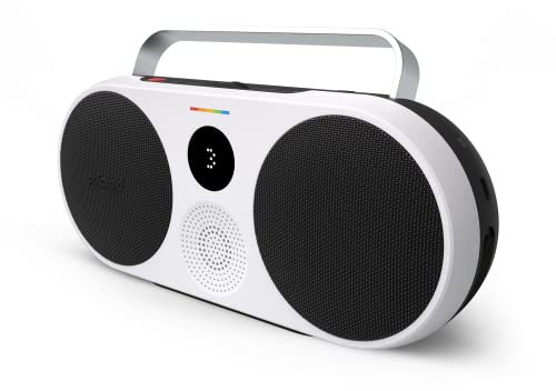 Polaroid P3 Music Player (nero) - Retro-Futuristic Boombox Altoparlante Bluetooth Wireless Ricaricabile con Doppio Accoppiamento Stereo