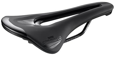 Selle San Marco SHORTFIT 2.0 Dynamic - Sella per Bicicletta Strada, Leggera, Foro Anatomico, Rail Resistente Manganese - Taglia S3, Nero