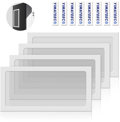 YIMATEECO PC-Dammfilter 280mm, 4st Magnetiskt Antidammnylonfläktfilter för Datorfodral PC Datorkylfilter (Nyl, 140x280mm, 4stycken, vit)