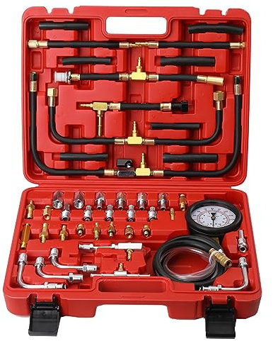 YILIKISS Kompressionstester KompressionsprüFer FüR Benzin Diesel Motoren Pkw Lkw MessgeräT Tester Druckverlust PrüFer Test Set Satz MeßGeräT Universal Und Motore Engine Compression Automotive Kit