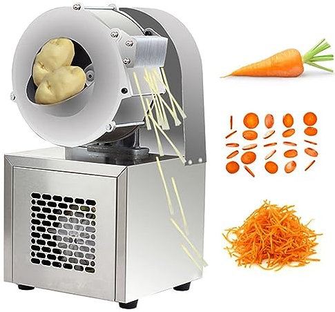 Coupe-légumes électrique Coupe-légumes électrique Râpe à fromage multifonction en acier inoxydable Trancheuse avec 5 lames Cuisine Spiralizer Trancheuse Carotte Oignon Pomme de terre Râpe à