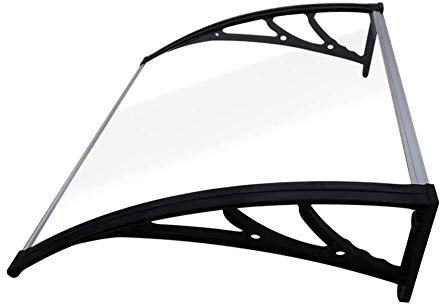 NecvDcvs Canopée Auvent, Cassette Porte auvent abri Porche abri Toit terrasse Refuge Couvercle de Toit de terrasse Arc Arche(60cm*60cm)