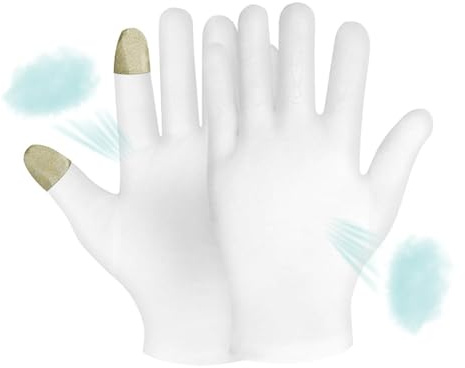 Gants hydratants réutilisables – Gants de spa épais et extensibles pour écran tactile, gants de nuit, hydratation parfaite pendant la nuit, manipulation de pièces de monnaie, inspection de bijoux et