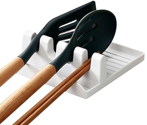 Gkumgwo Repose-ustensiles de cuisine pour comptoir,Porte-louche de cuisine résistant à la chaleur - Repose-cuillère, porte-cuillère pour cuisinière, porte-ustensiles de cuisine pour la cuisson,