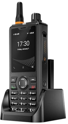 POC Zello Walkie Talkie, F41 4G Mobiltelefon MT6739 Quad Core 1GB+8GB IP54 Wasserdicht Robustes Smartphone PPT NFC SOS GPS Kamera Dual SIM 4600mAh Android 8.1 (F41+Ladestation)