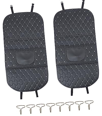ABOOFAN 2 Piezas Almohadilla Antipatadas para Asiento de Coche Protector de Respaldo de Asiento Alfombrilla para Proteger el Respaldo Viajes