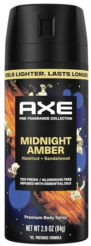 AXE Fine Fragrance Collection Body Spray Midnight Amber Freshness 2.9 oz