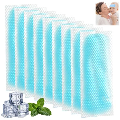 50PCS Cerotto Rinfrescante, Cerotti Rinfrescanti Adatti, per Affaticamento Colpi di Calore Raffreddamento Durante L'Attività Fisica e Raffreddamento del Cellulare