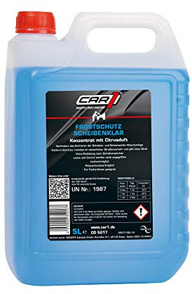 CAR1 Scheibenfrostschutz Scheibenklar Frontscheibe Heckscheibe Konzentrat Citrusduft Kanister 5L