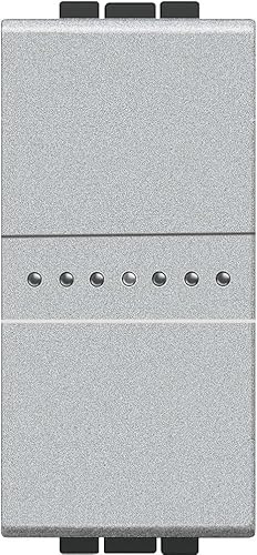 BTicino SNT4051AF Livinglight Interruttore Assiale, Grigio Tech